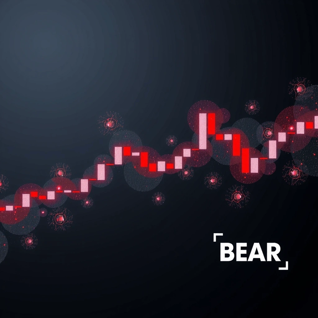 Galactic Bearish Candlestick Visualization